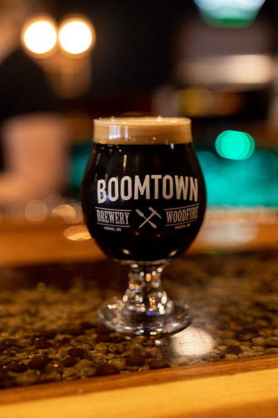 The Boomtown Brewery and Woodfire Grill is at Then Androy in Hibbing MN with delicious craft beers.