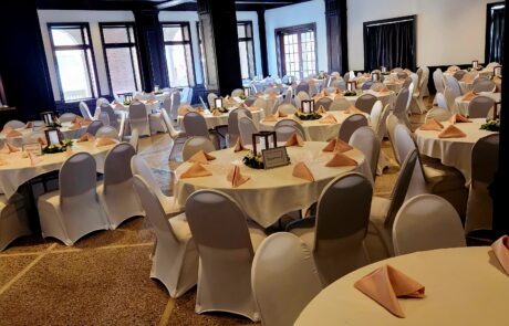 The Androy Event Space Set Up For A Wedding Reception