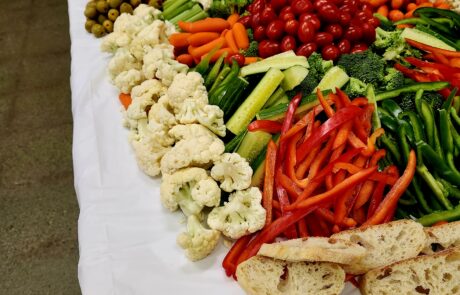 Vegetable charcuterie table