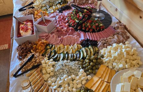 Charcuterie Table set up for an event