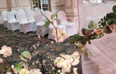 Floral wedding decor